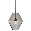 Signature Design by Ashley Pendant Lights Daquan Purple Glass Pendant Light