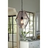 Signature Design by Ashley Pendant Lights Daquan Purple Glass Pendant Light