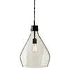 Benchcraft Pendant Lights Avalbane Clear/Gray Glass Pendant Light