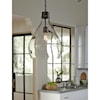 Signature Design by Ashley Pendant Lights Avalbane Clear/Gray Glass Pendant Light