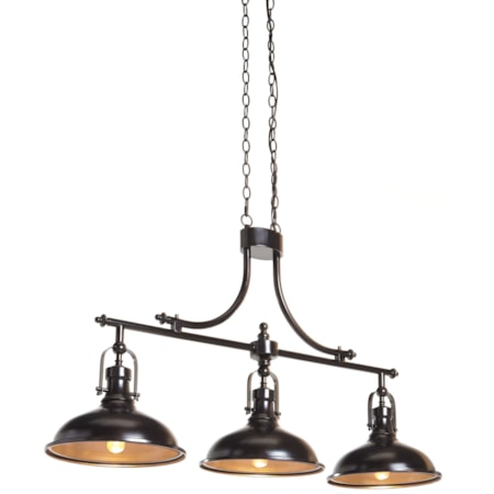 Joella Bronze Finish Metal Pendant Light