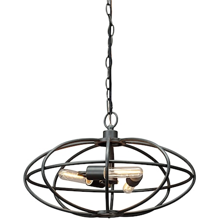 Kenturah Gray Metal Pendant Light