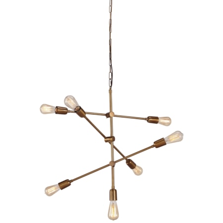 Nastalya Gold Finish Metal Pendant Light
