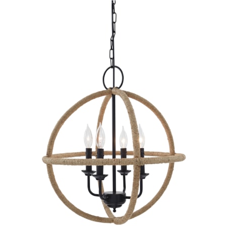 Madelia Tan Natural Jute Pendant Light