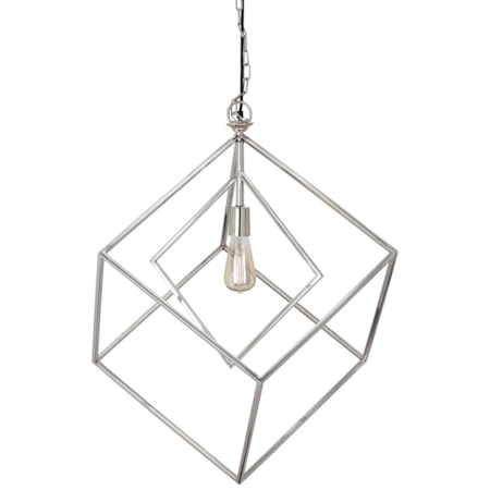 Neysa Silver Finish Metal Pendant Light