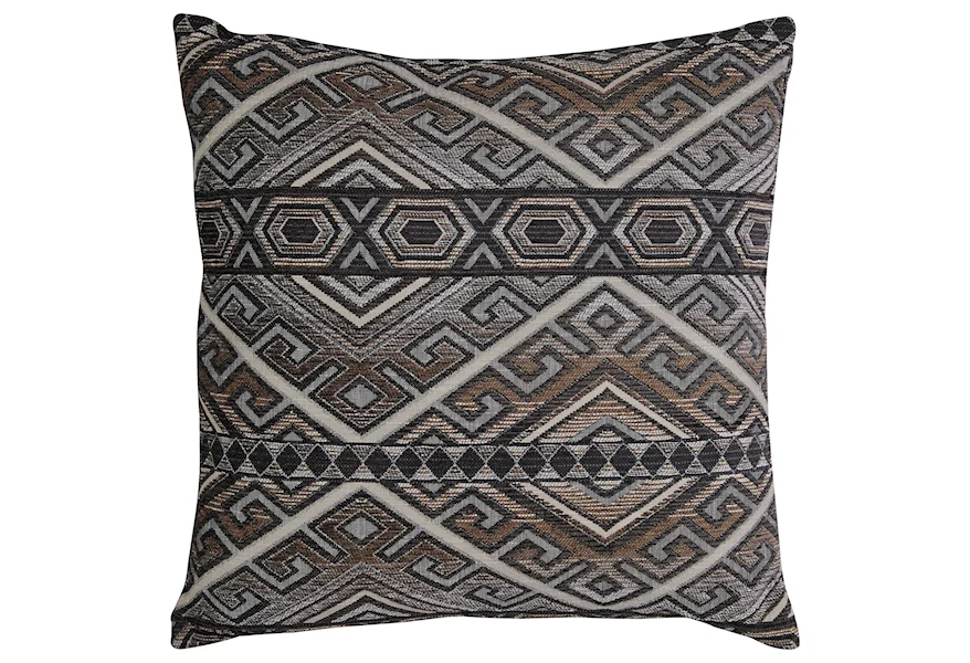 Pillows Erata Gray/Brown Pillow by Signature Design by Ashley at Lapeer Furniture & Mattress Center