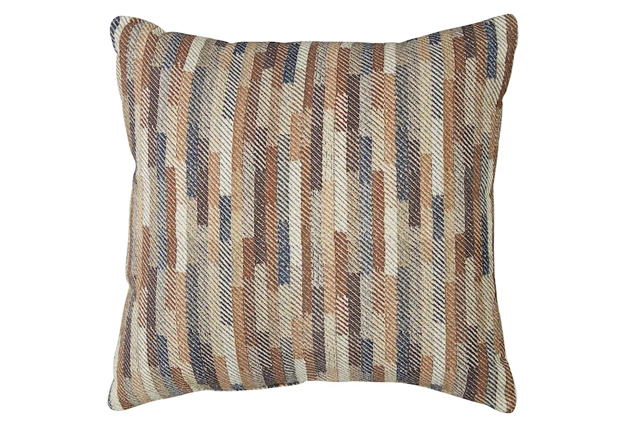 Pillows Daru Cream/Brown/Blue Pillow by Signature Design by Ashley at Lapeer Furniture & Mattress Center