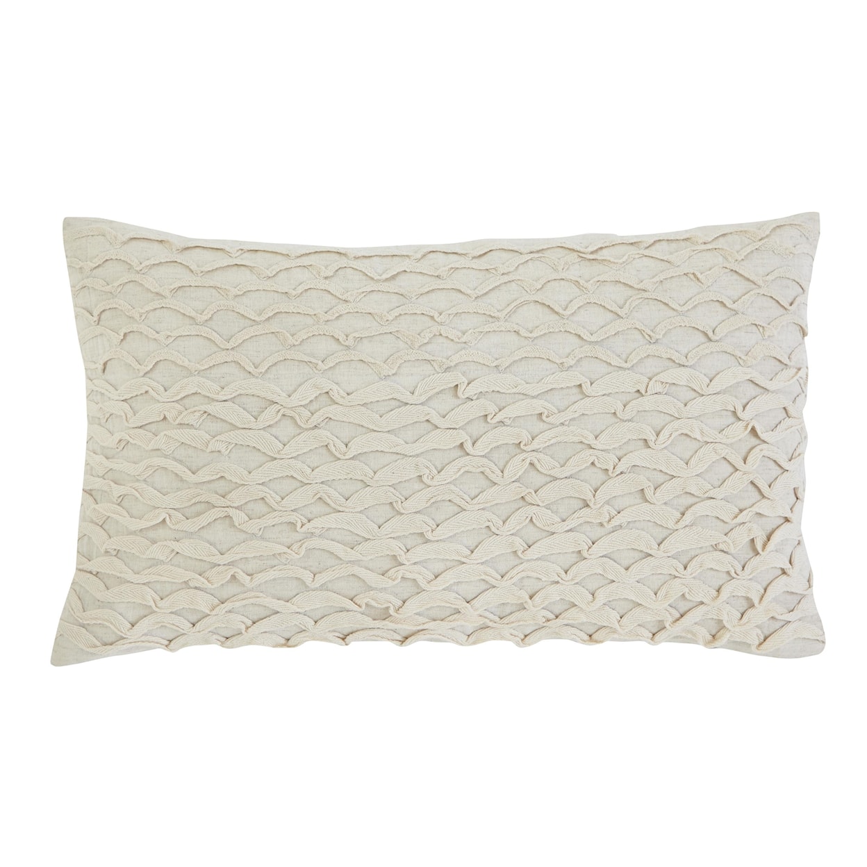 Ashley Furniture Signature Design Pillows Stitched - Beige Lumbar Pillow