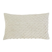 Stitched - Beige Lumbar Pillow