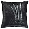 Signature Design by Ashley Furniture Pillows Maxandria - Black/Silver Sequin Pillow Cover