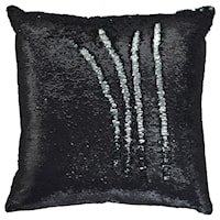 Maxandria - Black/Silver Sequin Pillow Cover