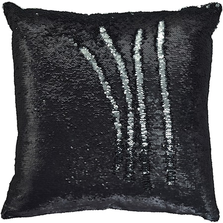 Maxandria - Black/Silver Sequin Pillow Cover