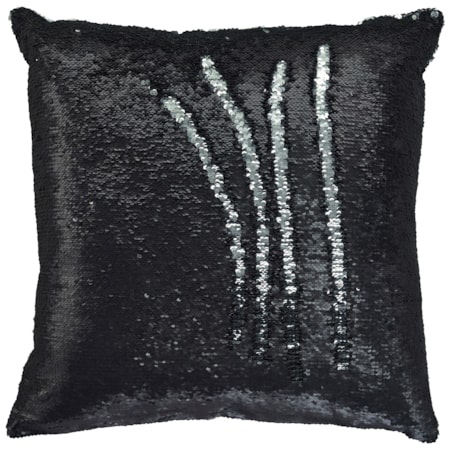 Maxandria - Black/Silver Sequin Pillow Cover