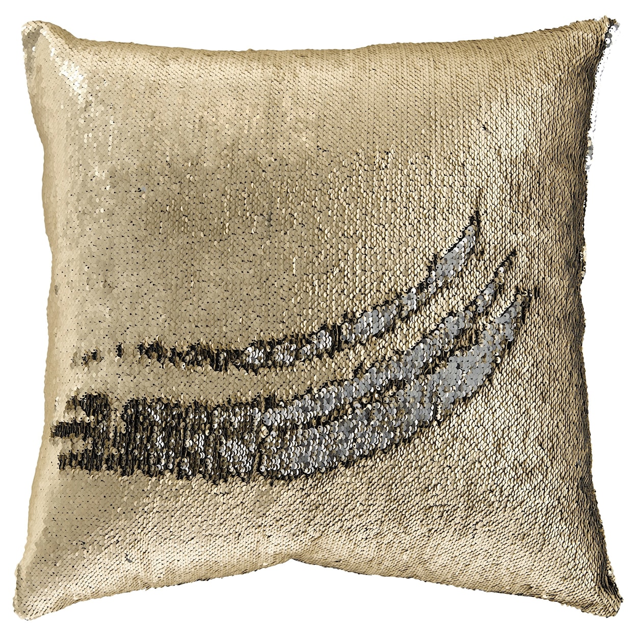 Signature Design by Ashley Furniture Pillows Maxandria - Gold/Grey Sequin Pillow Cover