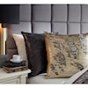 Signature Design by Ashley Furniture Pillows Maxandria - Gold/Grey Sequin Pillow Cover