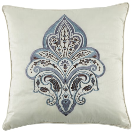 Mykel Cream/Blue Pillow