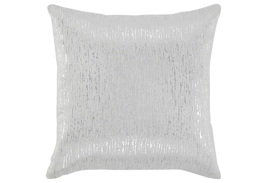 Pillows Tacey Off White/Silver Pillow by Signature Design by Ashley at Lapeer Furniture & Mattress Center