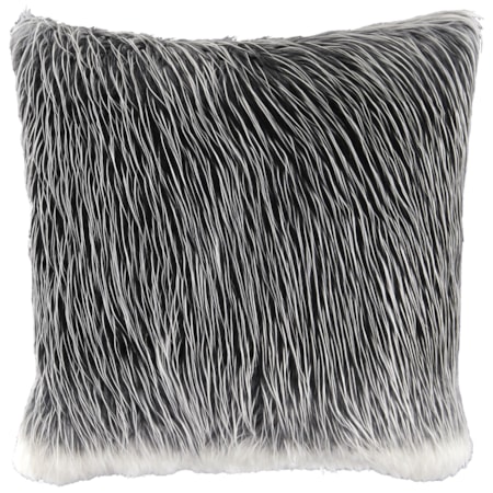 Thelma Black/White Faux Fur Pillow