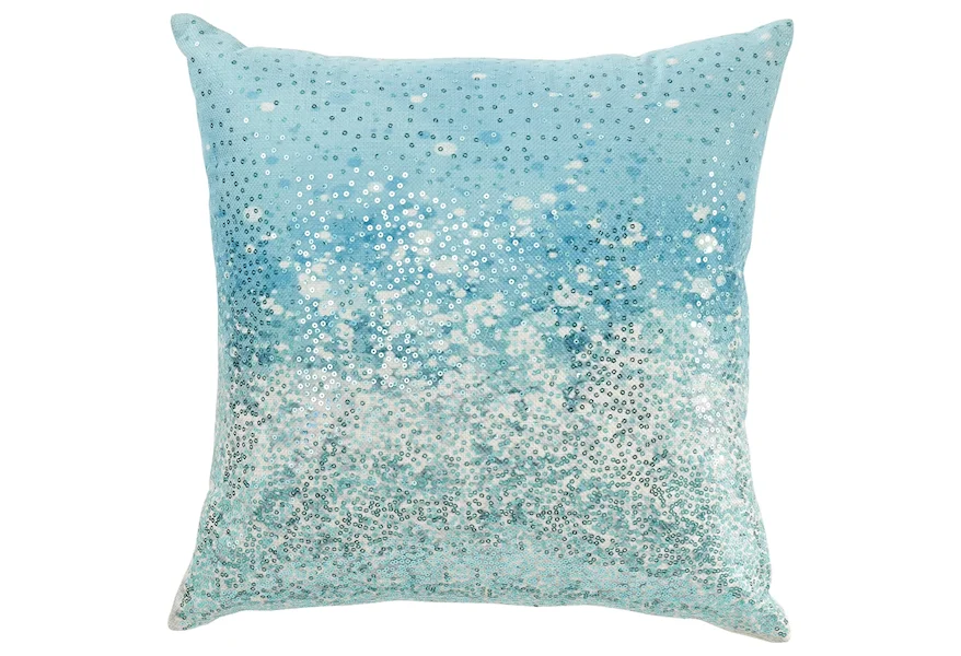 Pillows Meilani Blue Pillow by Signature Design by Ashley at Lapeer Furniture & Mattress Center