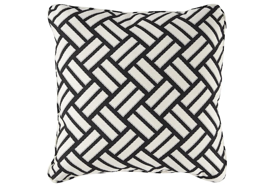 Pillows Ayres Black/White Pillow by Signature Design by Ashley at Lapeer Furniture & Mattress Center