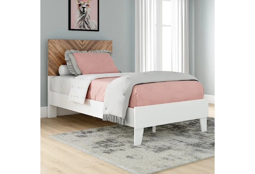 Piperton Twin Panel Platform Bed by Signature Design by Ashley Furniture at Sam's Appliance & Furniture