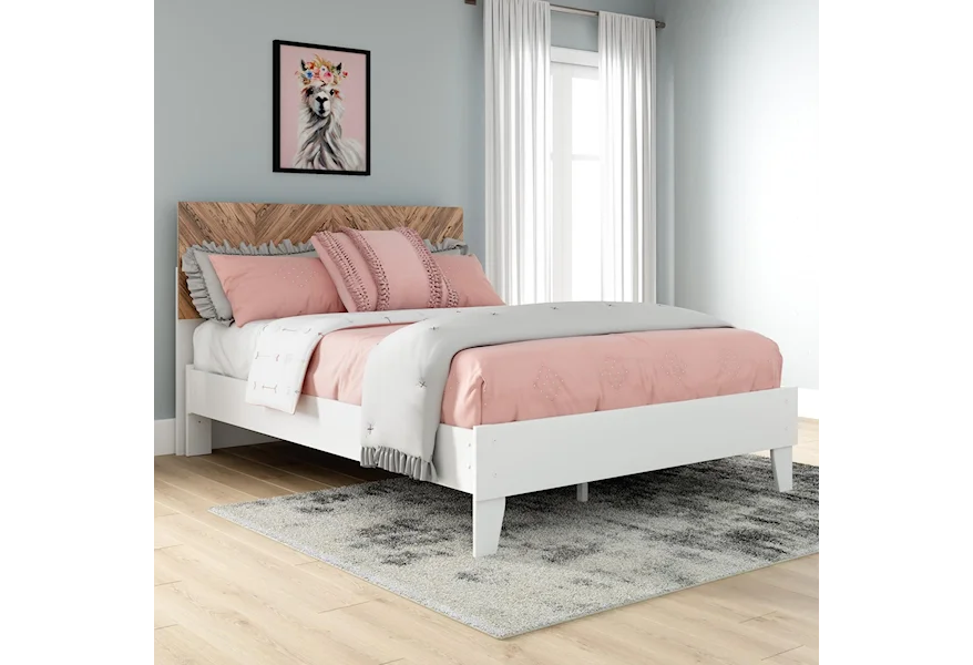 Piperton Full Panel Platform Bed by Signature Design by Ashley at Sam Levitz Furniture