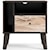 Signature Design by Ashley Piperton Two-Tone 1-Drawer Nightstand with Side Opening and Shelf