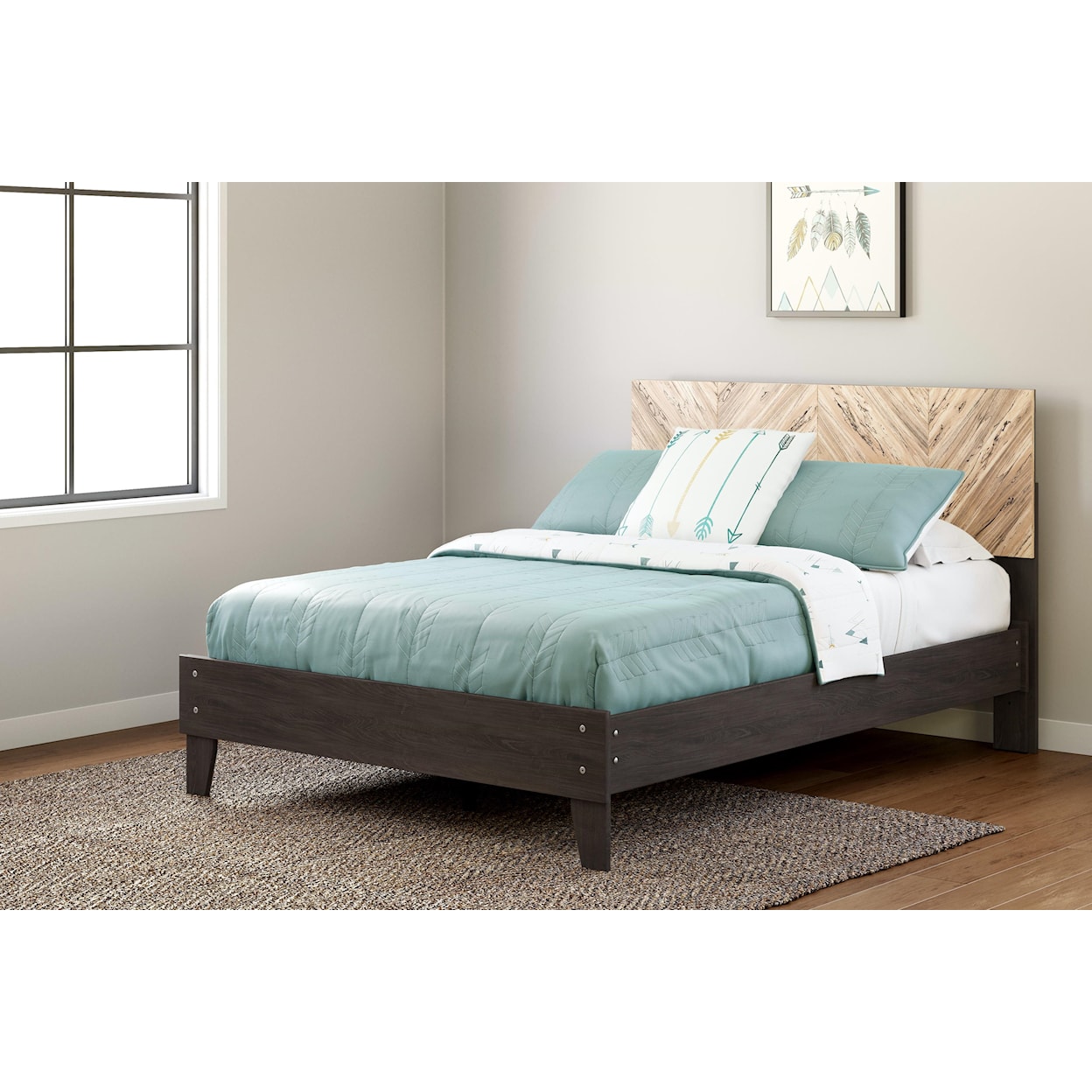 Signature Design by Ashley Piperton 2 Piece Full Panel Platform Bed