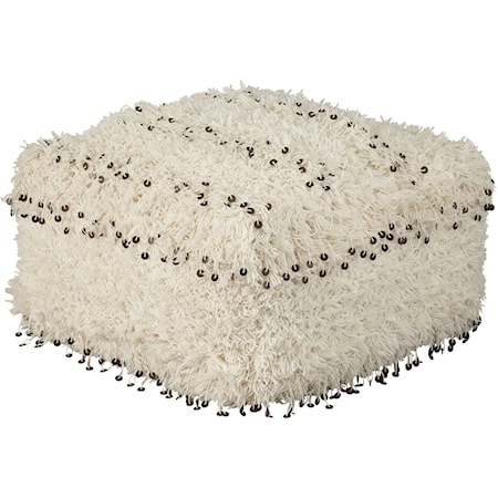 Celeste Oatmeal Pouf