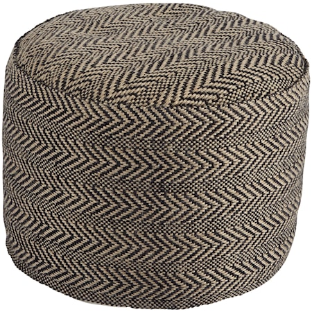 Chevron - Natural Pouf