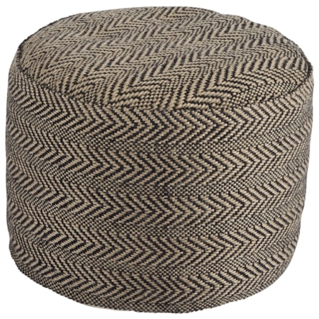 Chevron - Natural Pouf
