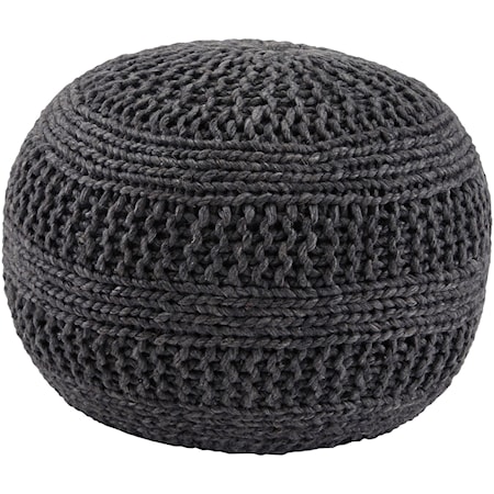 Benedict - Charcoal Pouf