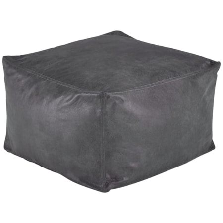 Lucas Slate Pouf