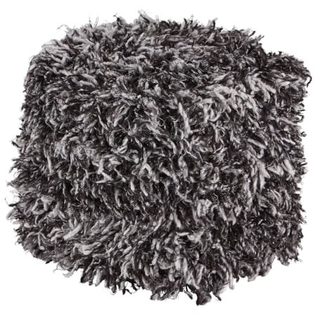 Gelsey Black/White Pouf
