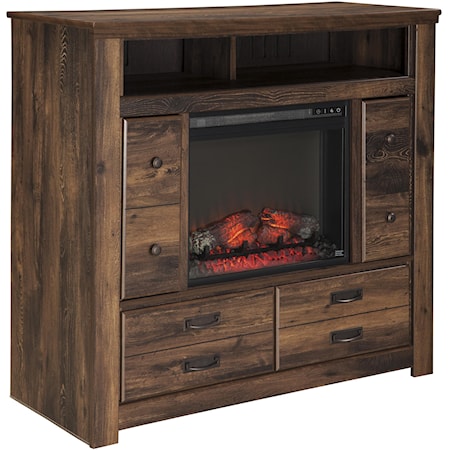 Media Chest with Fireplace Insert