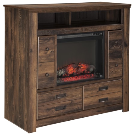 Media Chest with Fireplace Insert