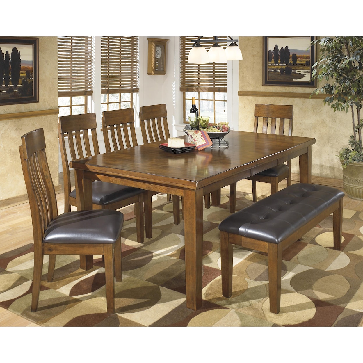 Benchcraft Ralene 7-Pc Dining Set with Bench