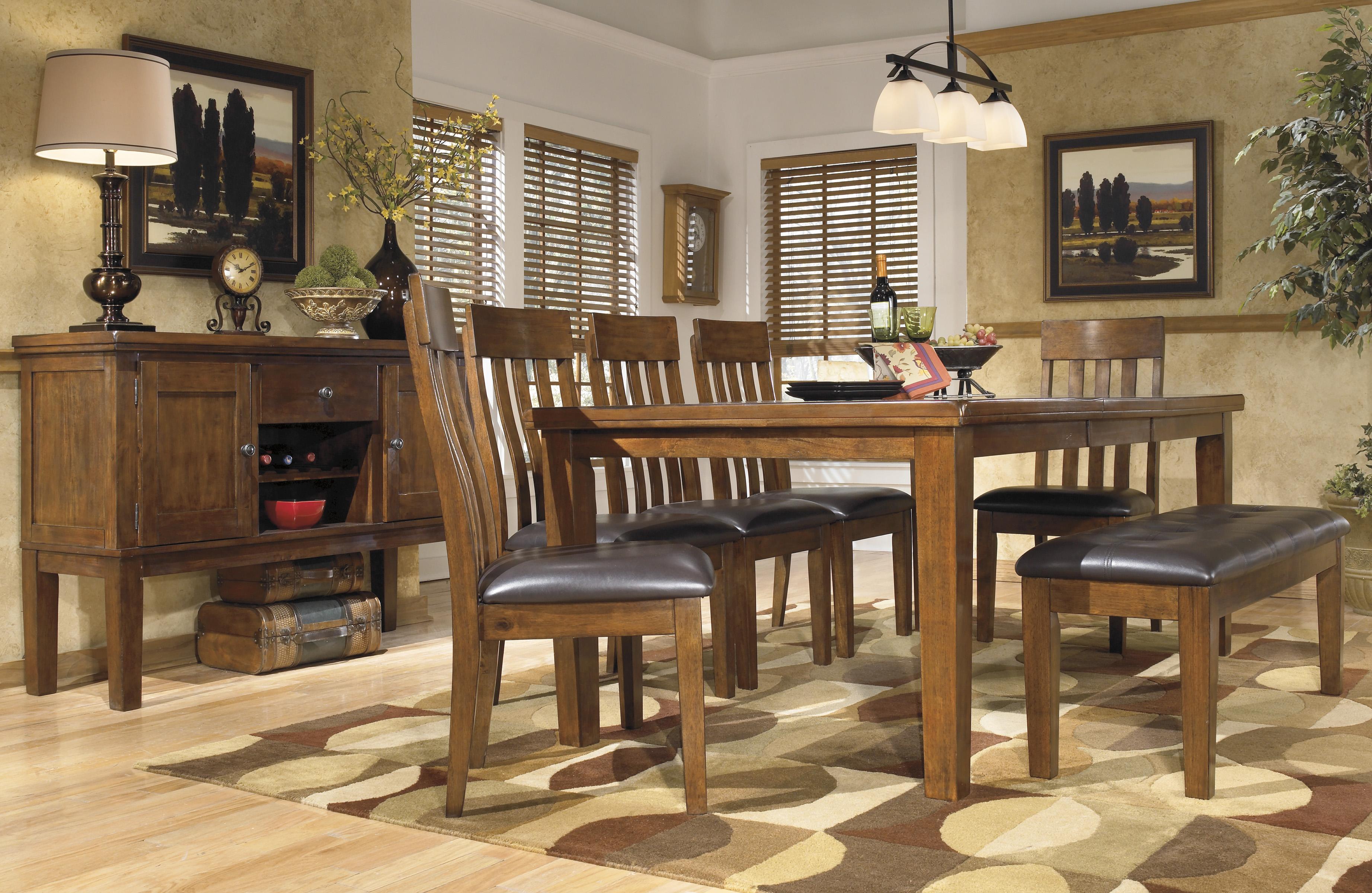 Signature Design by Ashley Ralene 7-Pc Dining Set with Bench