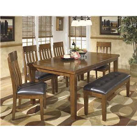 7-Pc Dining Set with Bench