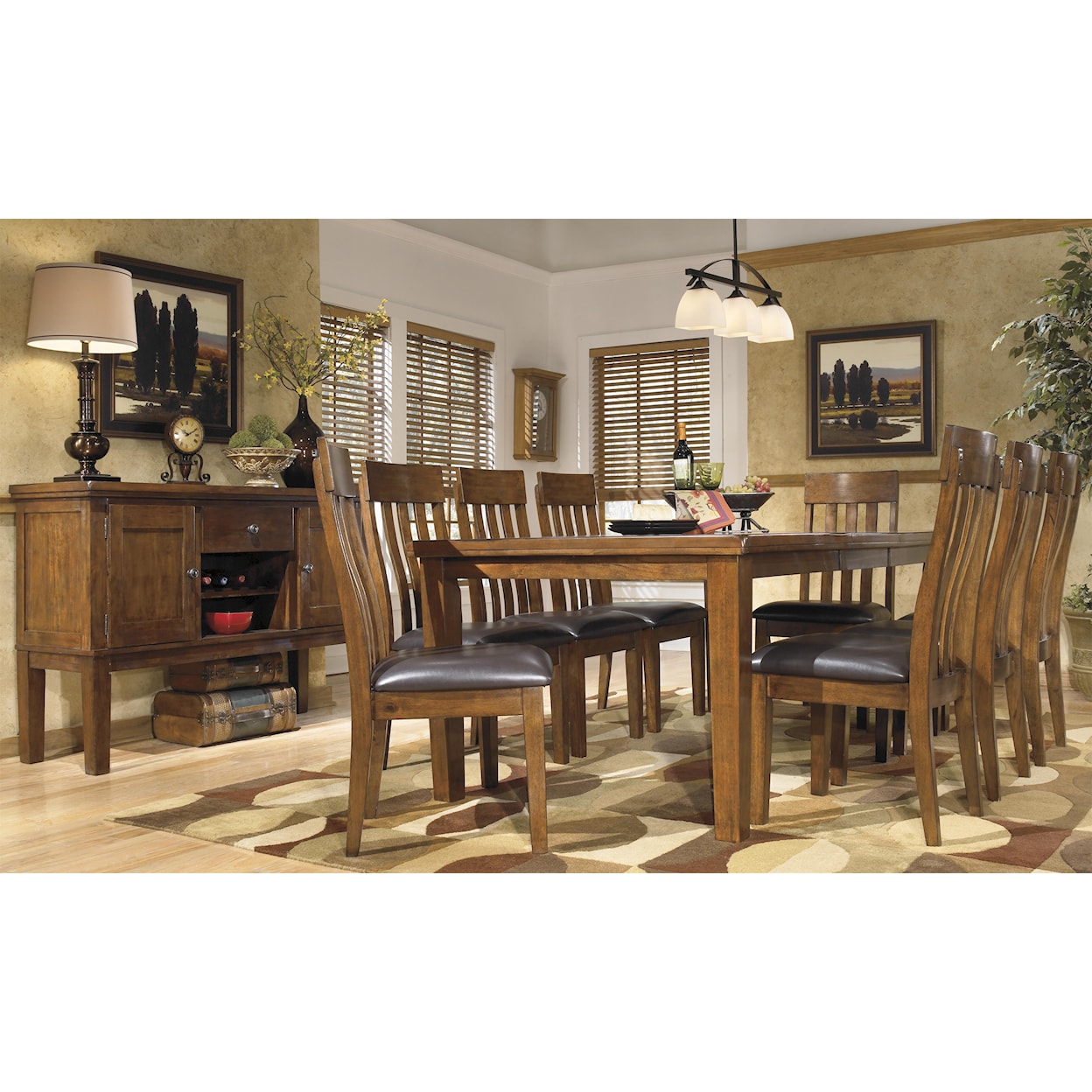 Signature Design Ralene 9-Pc Dining Set