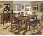 Signature Design by Ashley Ralene Rectangular Butterfly Leaf Dining Table