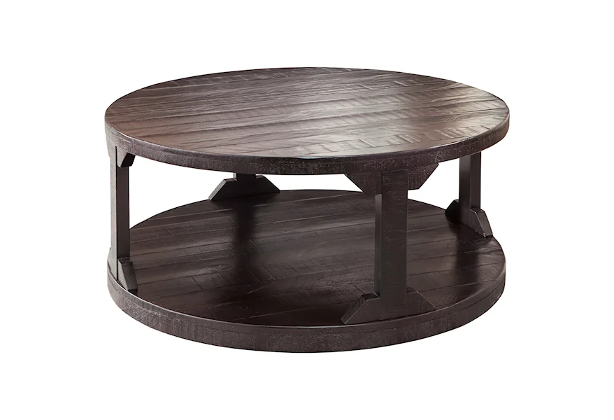 Rogness Round Cocktail Table by Signature Design by Ashley at Royal Furniture