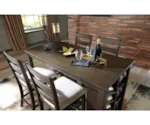 Signature Design by Ashley Rokane 3-Piece Rectangular Counter Table Set