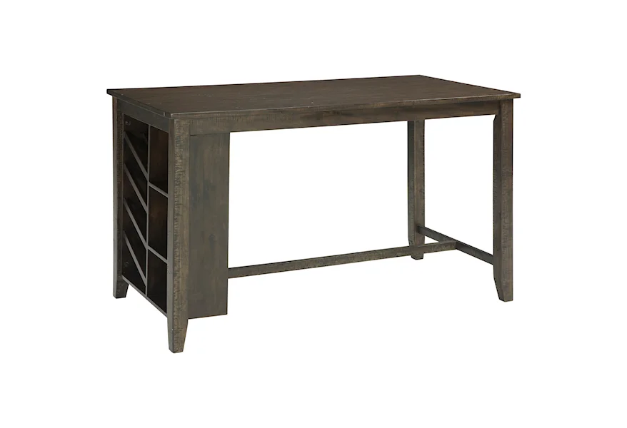 Rokane Rectangular Counter Table w/ Storage by Signature Design by Ashley at VanDrie Home Furnishings