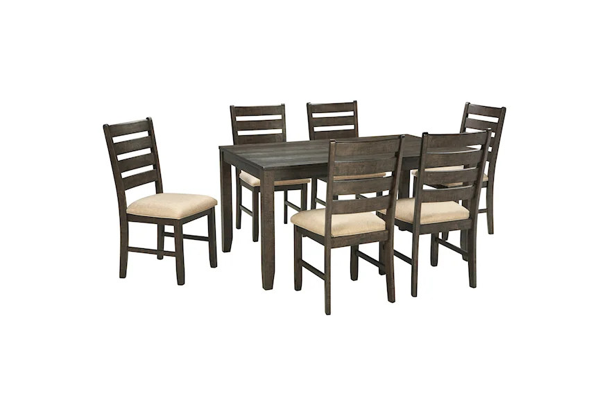 Rokane 7-Piece Dining Room Table Set by Signature Design by Ashley at Pilgrim Furniture City