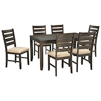 Contemporary 7-Piece Dining Room Table Set