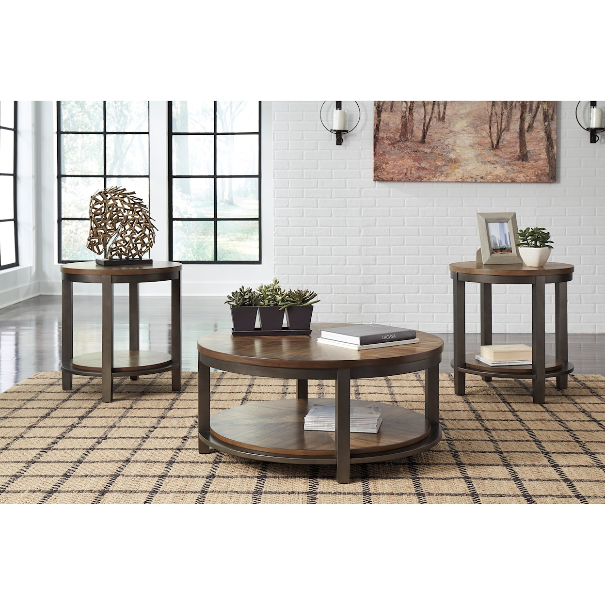 Ashley Furniture Signature Design Roybeck Occasional Table Set