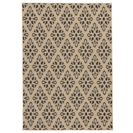 Jerrod Black/Tan Large Rug