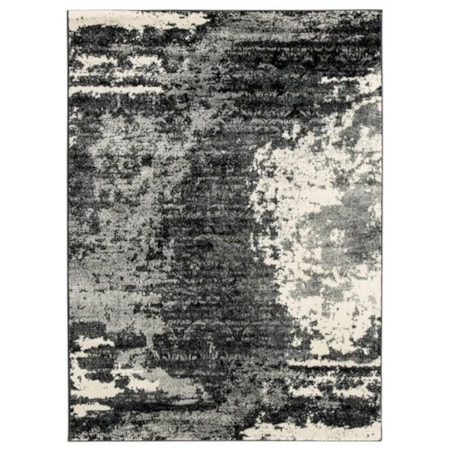 Roskos Black/Gray Medium Rug
