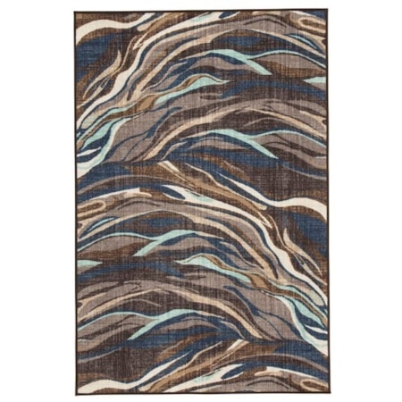 Jochebed Blue/Brown Medium Rug